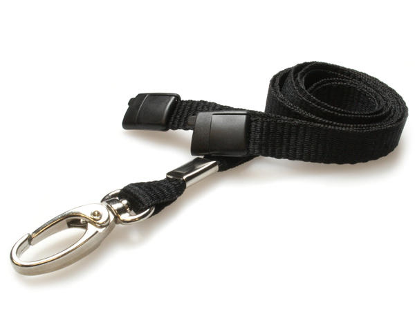 Black plain lanyards
