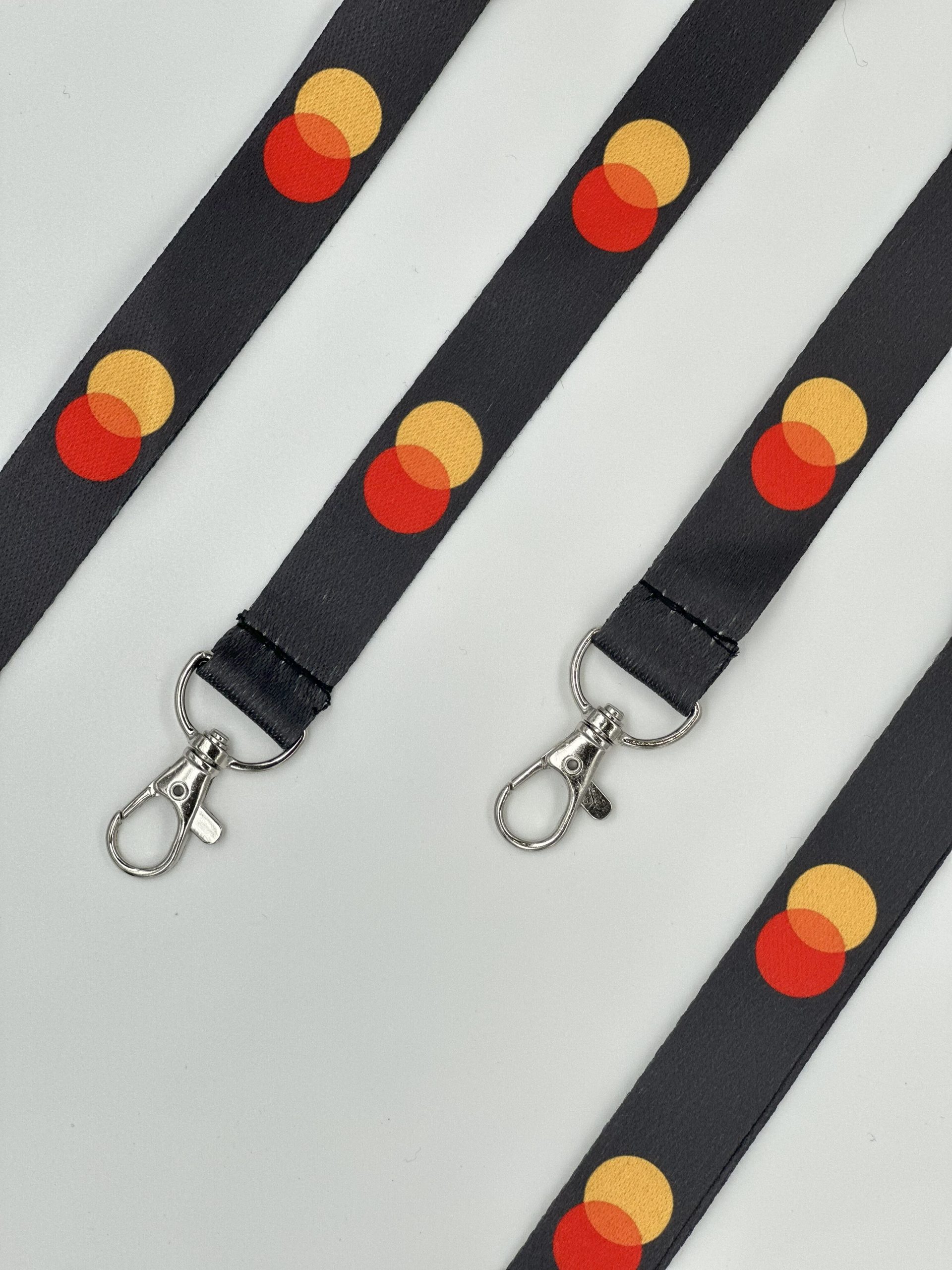 Black printed lanyard