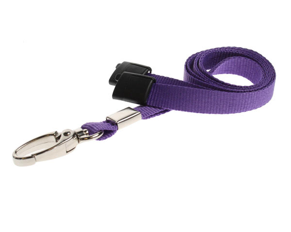 Plain purple lanyard