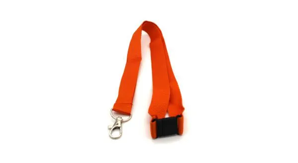 Red bamboo lanyard