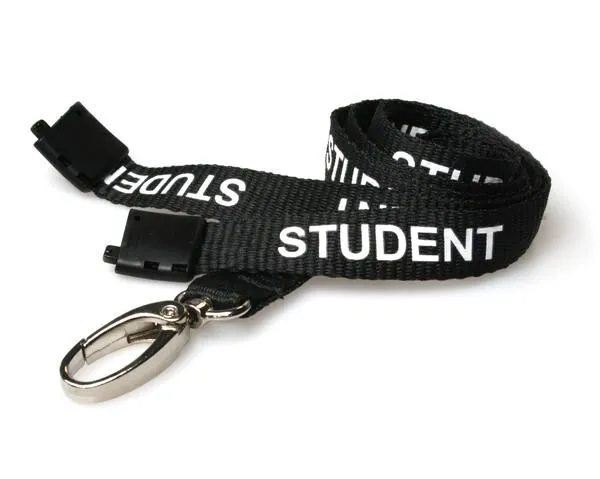 Black school lanyard