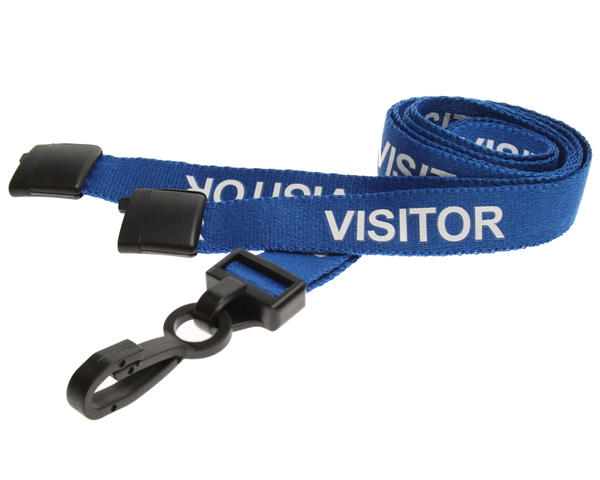 Blue event visitor lanyard