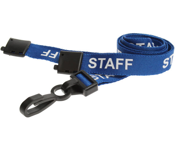 Blue staff event lanyard
