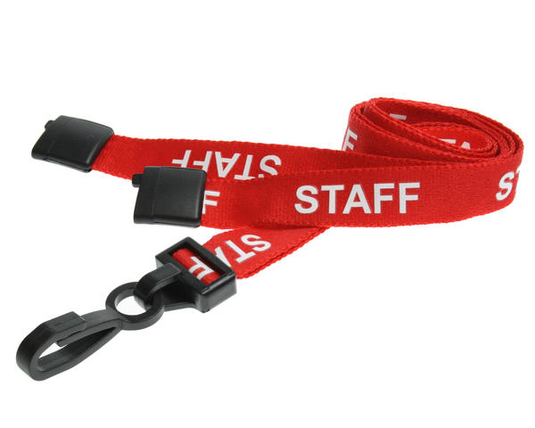Red staff event lanyard